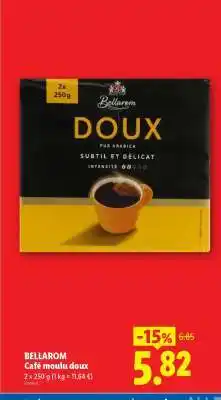 Lidl BELLAROM Café moulu doux offre