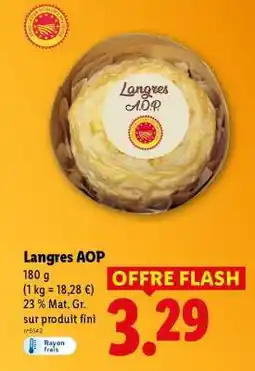 Lidl Langres AOP offre