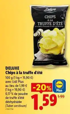 Lidl DELUXE Chips à la truffe d'été offre