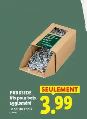 Lidl Parkside Vis pour bois aggloméré offre