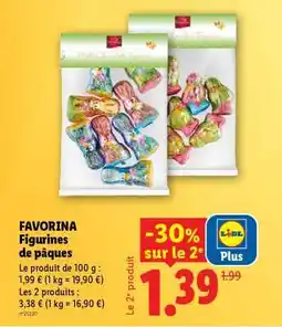 Lidl FAVORINA Figurines de pâques offre
