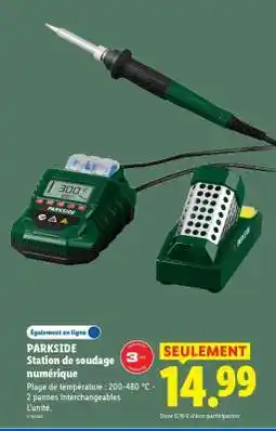 Lidl PARKSIDE Station de soudage numérique offre