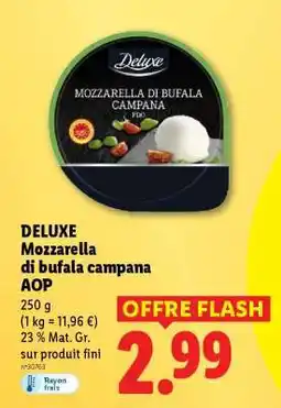 Lidl DELUXE Mozzarella di Bufala Campana AOP offre