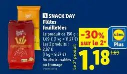 Lidl SNACK DAY Flûtes feuilletées offre