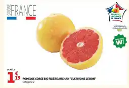 Auchan POMELOS CORSE BIO FILIÈRE AUCHAN CULTIVONS LE BON offre