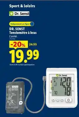 Lidl DR. SENST Tensiomètre à bras offre