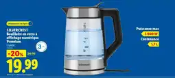 Lidl SILVERCREST Bouilloire en verre à affichage numérique Premium offre