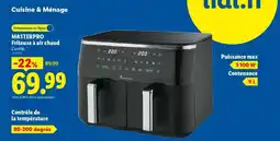 Lidl MASTERPRO Friteuse à air chaud offre