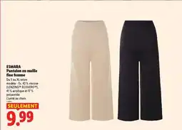 Lidl ESMARA Pantalon en maille fine femme offre