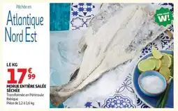 Auchan Morue Entière Salée Séchée offre