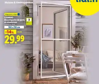 Lidl LIVARNO Moustiquaire de porte en aluminium offre