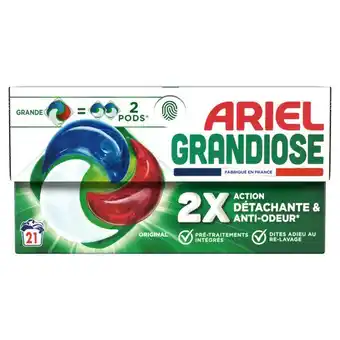 Carrefour Market Ariel pods grandiose lessive en capsules offre