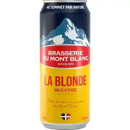 Carrefour Mont blanc bière blonde offre
