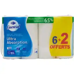 Carrefour Carrefour essential essuie-tout blanc offre
