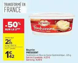 Carrefour Drive Président - beurrier offre