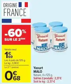 Carrefour Drive Yaourt offre