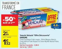 Carrefour Drive Danone - yaourts velouté offre découverte offre