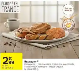 Carrefour Drive Chausson - box gouter offre