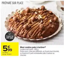 Carrefour Drive Maxi cookies pate à tartiner offre