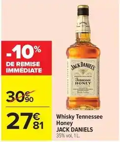 Carrefour Drive Jack daniel's - whisky tennessee honey offre