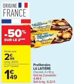 Carrefour Drive La laitière - profiteroles offre
