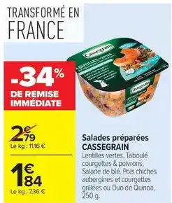 Carrefour Drive Cassegrain - salades préparées offre
