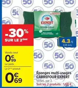 Carrefour Drive Carrefour - éponges multi-usages offre