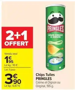 Carrefour Drive Pringles - chips tuiles offre