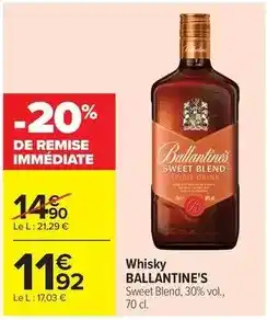 Carrefour Drive Ballantine's - whisky offre