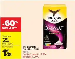 Carrefour Drive Taureau ailé - riz basmati offre