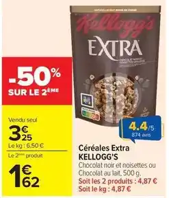 Carrefour Drive Kellogg's - céréales extra offre