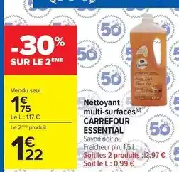 Carrefour Drive Carrefour - nettoyant multi-surfaces essential offre