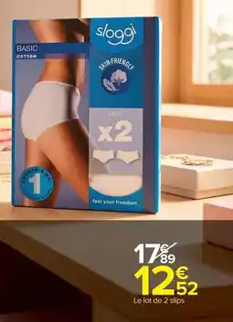 Carrefour Drive Sloggi - lot de 2 alips offre
