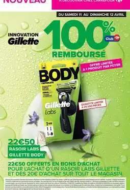 Carrefour Gillette - rasoir les offre
