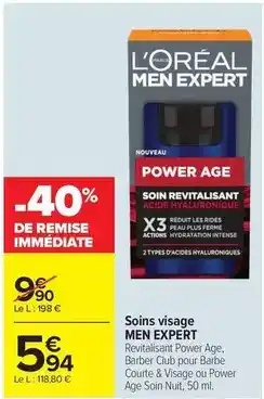 Carrefour L'oréal - soins visage offre