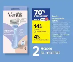 Carrefour Gillette - rasoirs rechargeables offre