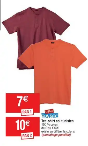Cora x Carrefour Tee-shirt col tunisien offre
