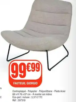 La Foir'Fouille Fauteuil giorgio offre