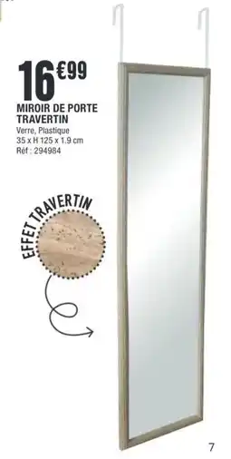 La Foir'Fouille Miroir de porte travertin offre