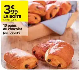 Carrefour 10 pains au chocolat pur beurre offre