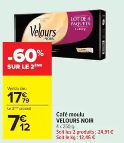 Carrefour Velours noir - café moulu offre