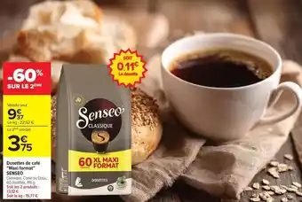 Senseo - décottes de café méal format