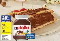 Carrefour Nutella - pâtes atornière offre