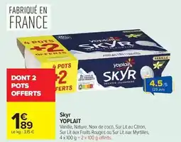Carrefour Yoplait - skyr offre
