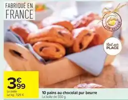 Carrefour 10 pains au chocolat pur beurre offre
