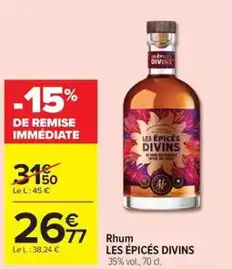 Carrefour Rhum offre