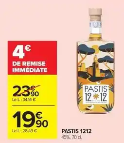 Carrefour Pastis 1212 offre