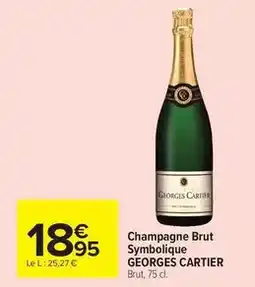 Carrefour Cartier - champagne brut symbolique offre