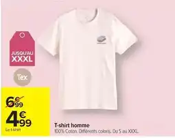 Carrefour Tex - t-shirt homme offre