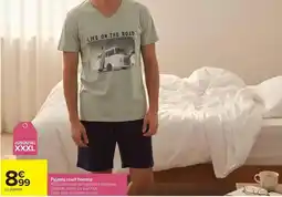 Carrefour Pyjama court homme offre